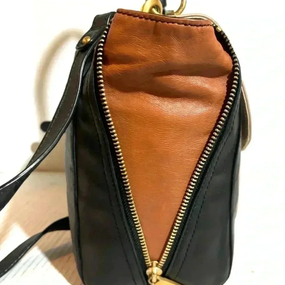 Badgley Mischka multicolors leather satchel handbag